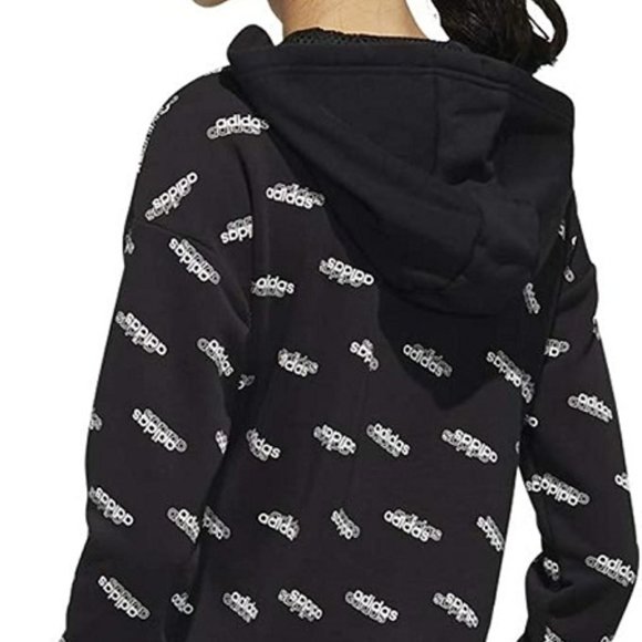 🆕adidas Women's Favorites Hoodie, X-Small - Black/White, Authentic, NWT - Picture 5 of 6